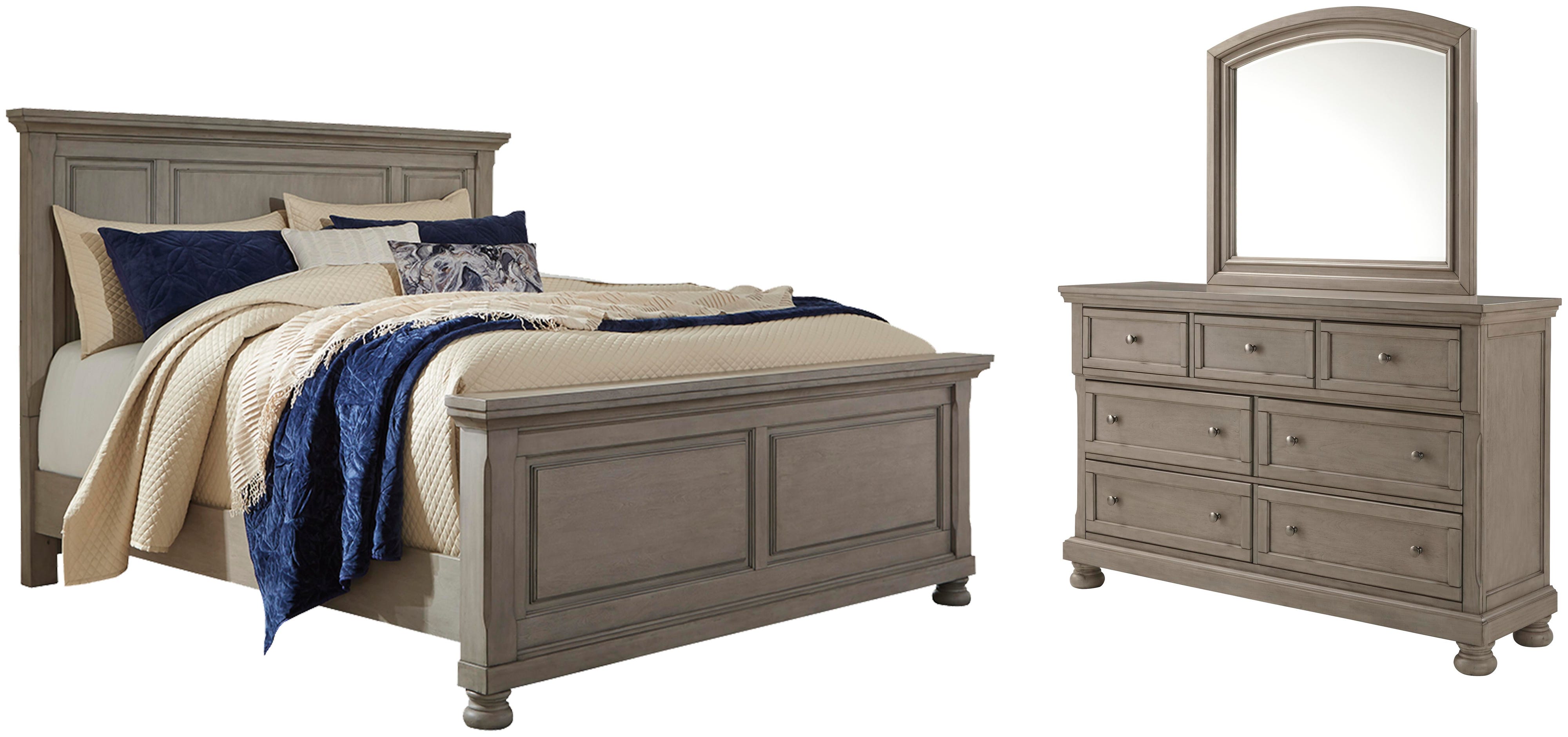 Lettner Panel Bed, Dresser and Mirror