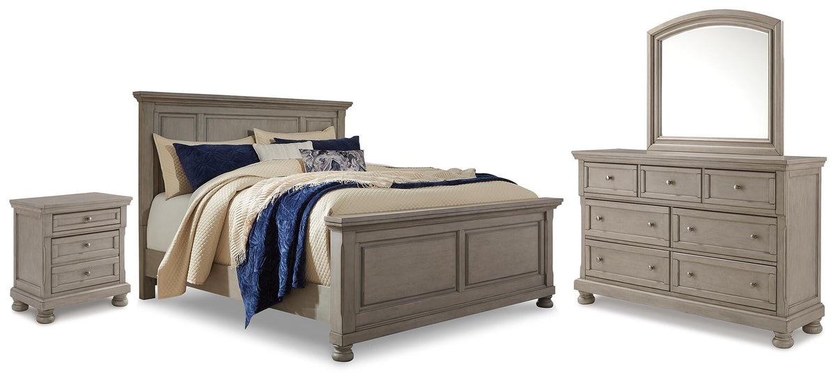 Lettner Panel Bed with Dresser, Mirror and Nightstand