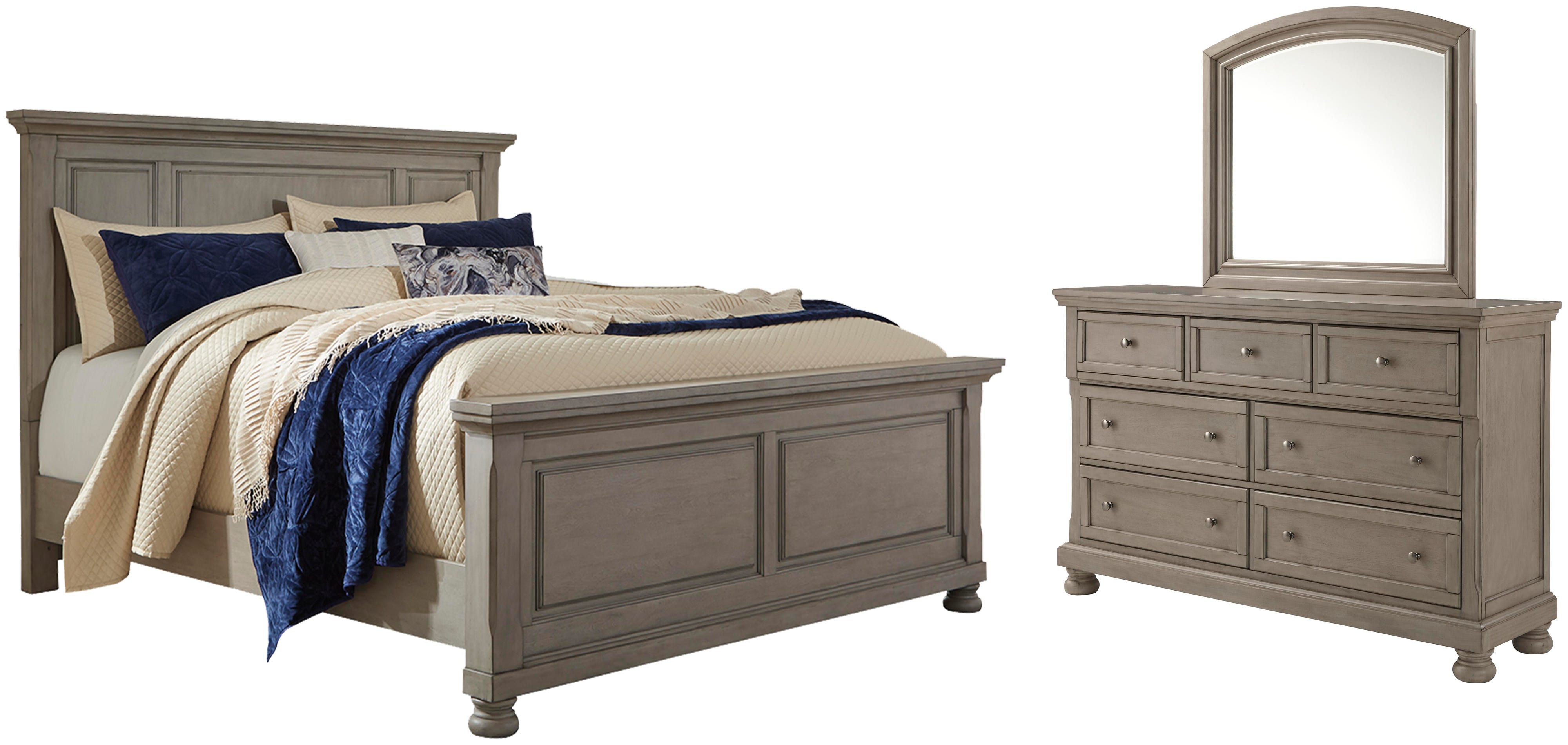 Lettner Panel Bed, Dresser and Mirror