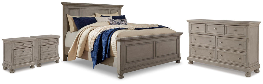 Lettner Panel Bed, Dresser and 2 Nightstands