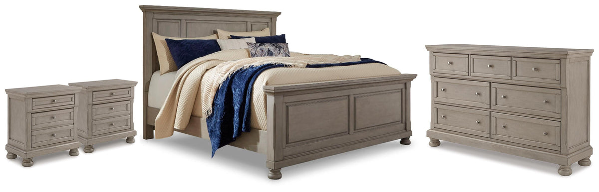 Lettner Panel Bed, Dresser and 2 Nightstands