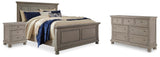Lettner Panel Bed, Dresser, and Nightstand