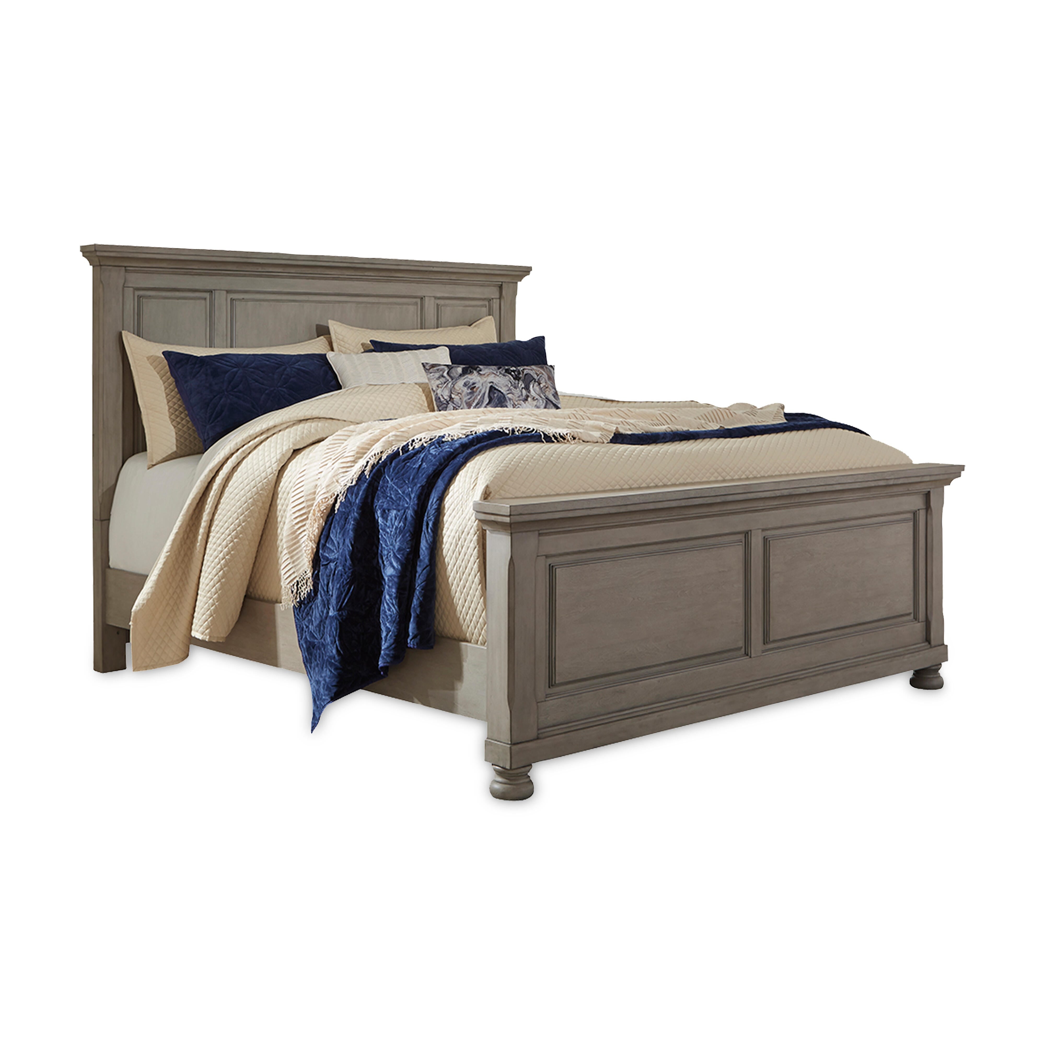 Lettner Panel Bed and 2 Nightstands