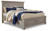 Lettner Panel Storage Bed, Dresser, Mirror and Nightstand