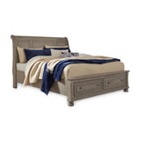 Lettner Sleigh Storage Bed, Dresser and Mirror