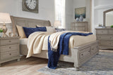 Lettner Sleigh Bed with 2 Storage Drawers