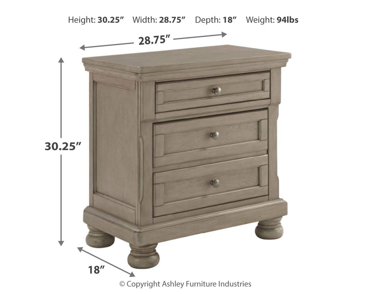 Lettner Panel Bed, Chest and 2 Nightstands