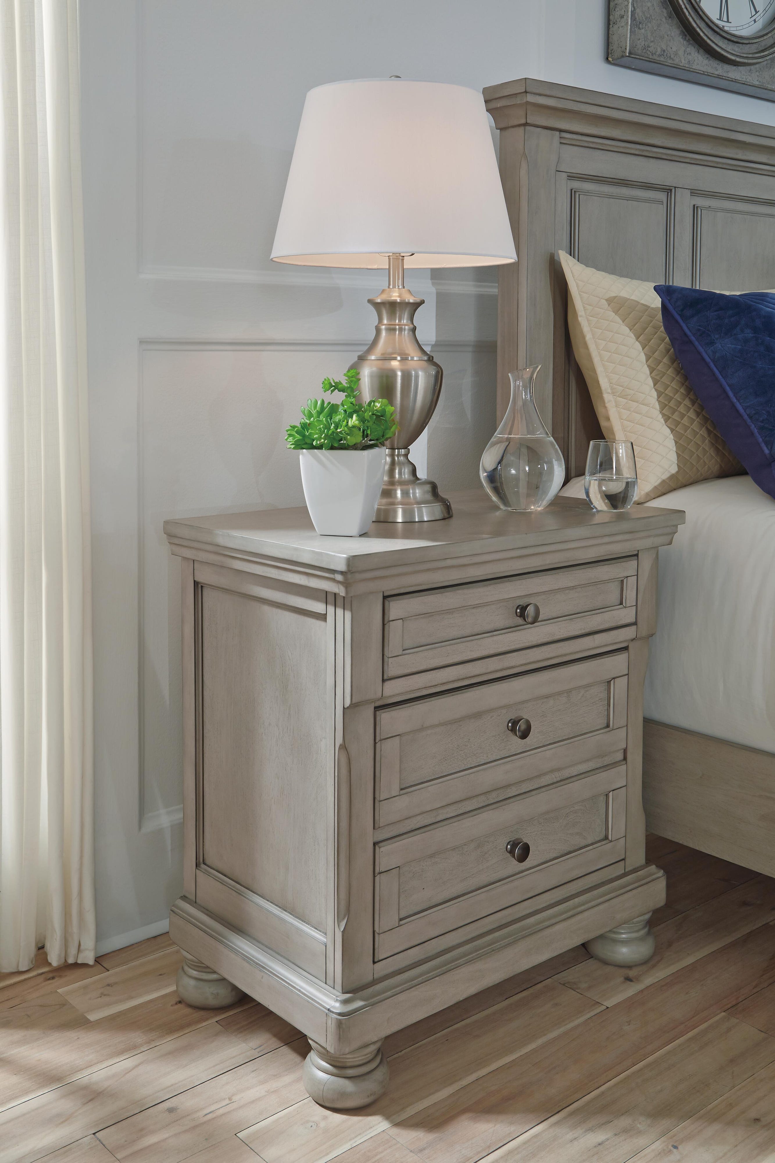 Lettner Panel Storage Bed, Dresser, Mirror and Nightstand