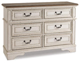 Realyn Panel Bed, Dresser and Nightstand