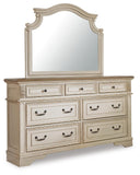 Realyn Panel Bed, Dresser, Mirror and Vanity