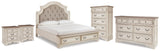 Realyn Storage Bed, Dresser, Chest and 2 Nightstands