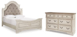 Realyn Panel Bed and Dresser