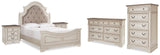 Realyn Panel Bed, Dresser, Chest and 2 Nightstands
