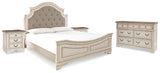 Realyn Bed, Dresser and 2 Nightstands