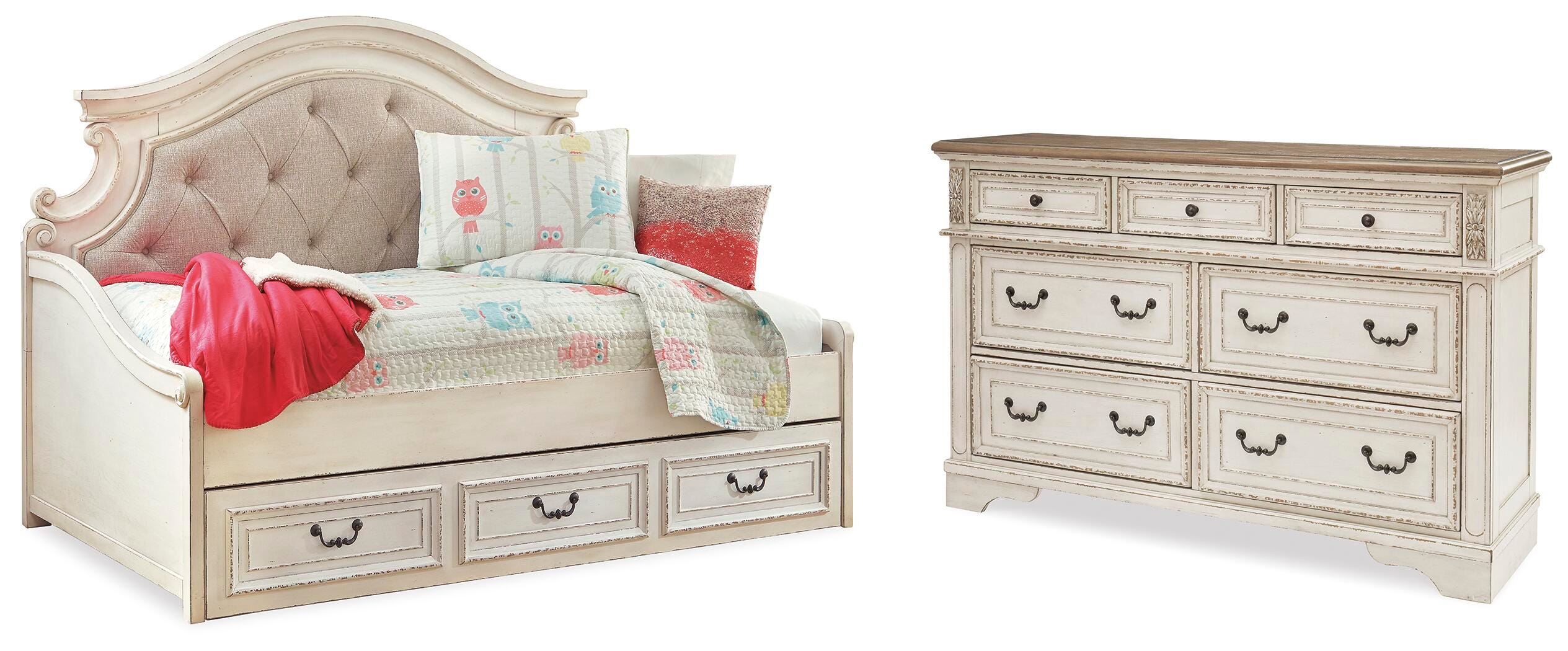 Realyn Storage Day Bed and Dresser