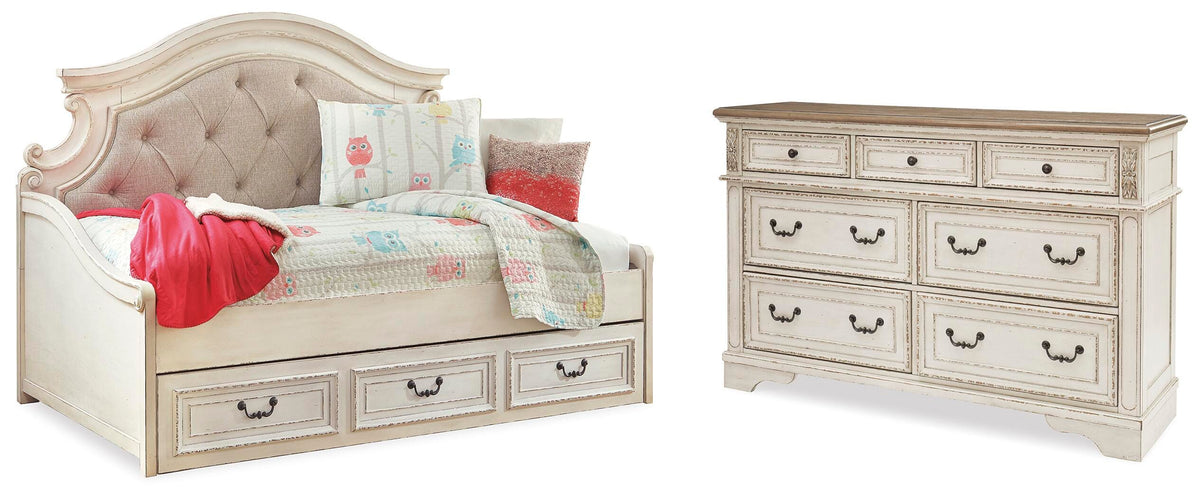 Realyn Storage Day Bed and Dresser