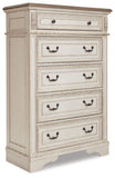 Realyn Panel Bed, Dresser, Mirror, Chest and 2 Nightstands