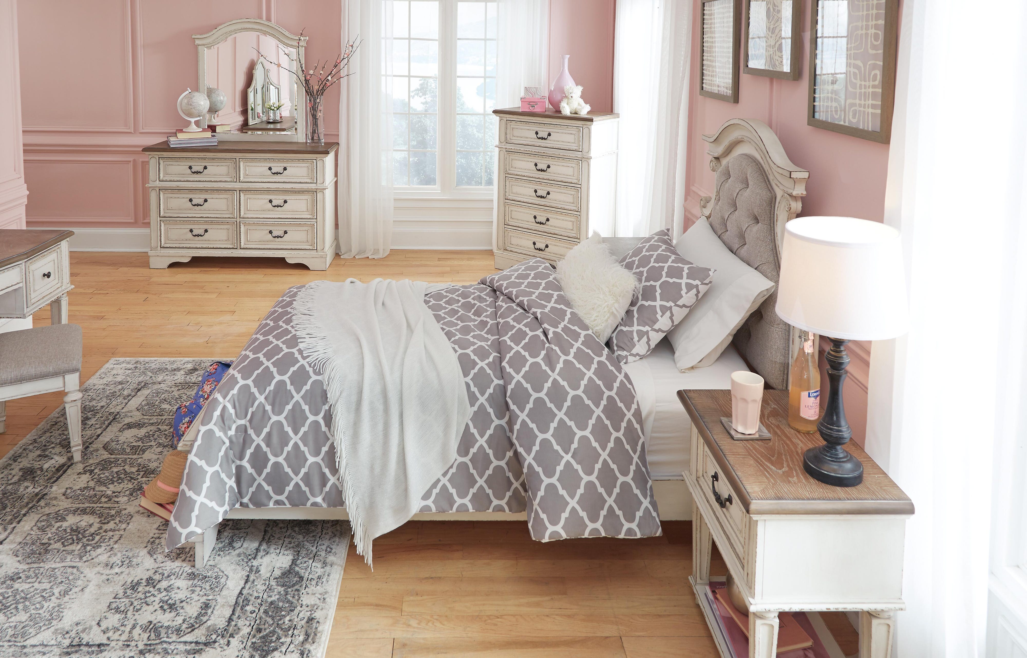 Realyn Upholstered Panel Headboard