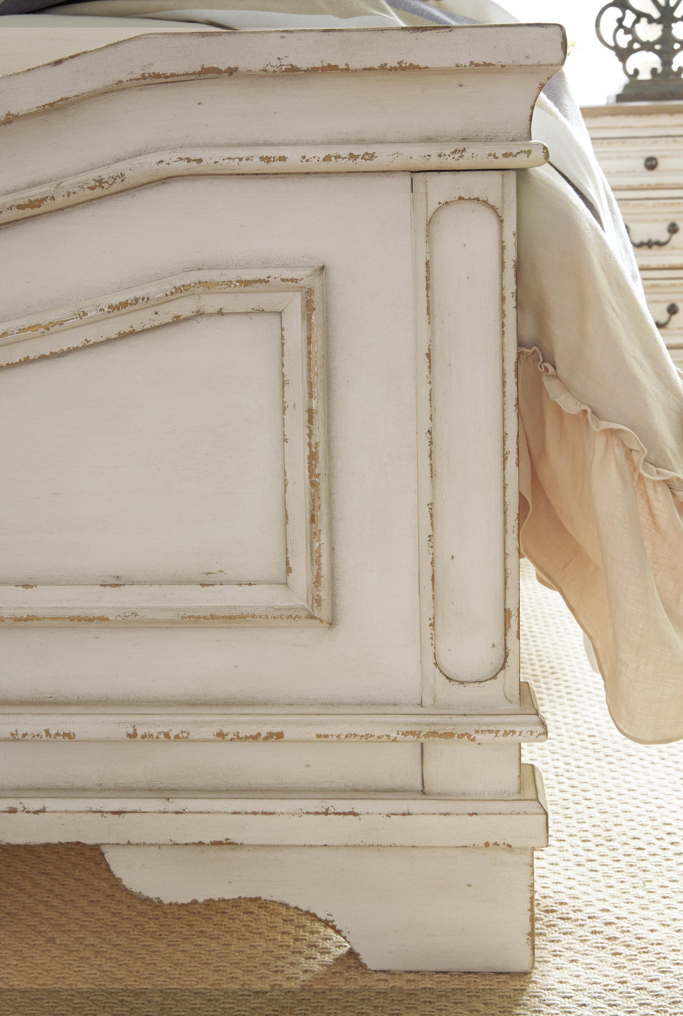 Realyn Panel Bed, Dresser, Mirror, Chest, Vanity and Nightstand