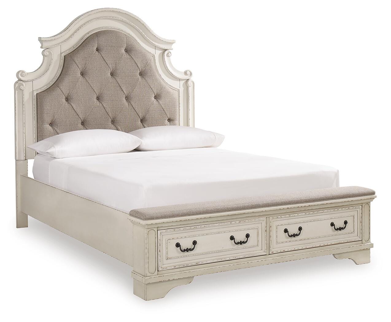 Realyn Storage Bed, Dresser and Mirror