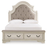 Realyn Panel Bed, Dresser, Mirror and 2 Nightstands