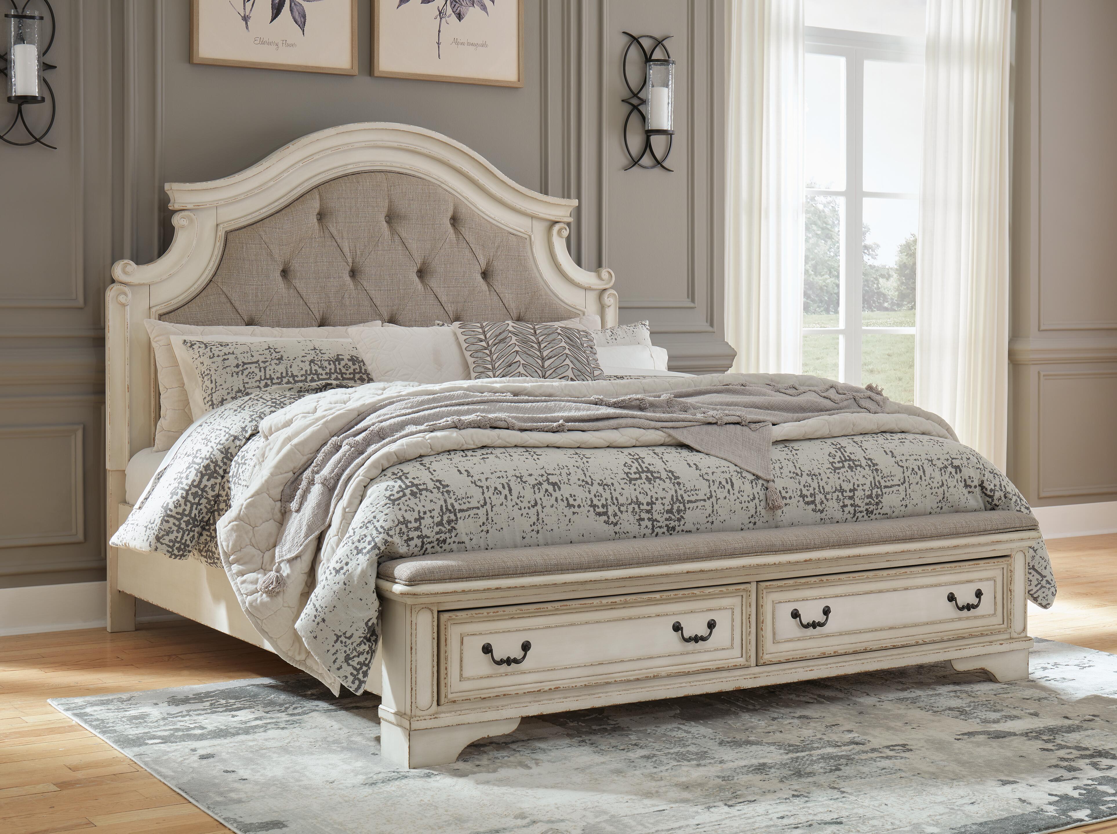 Realyn Storage Bed, Dresser, Chest and 2 Nightstands