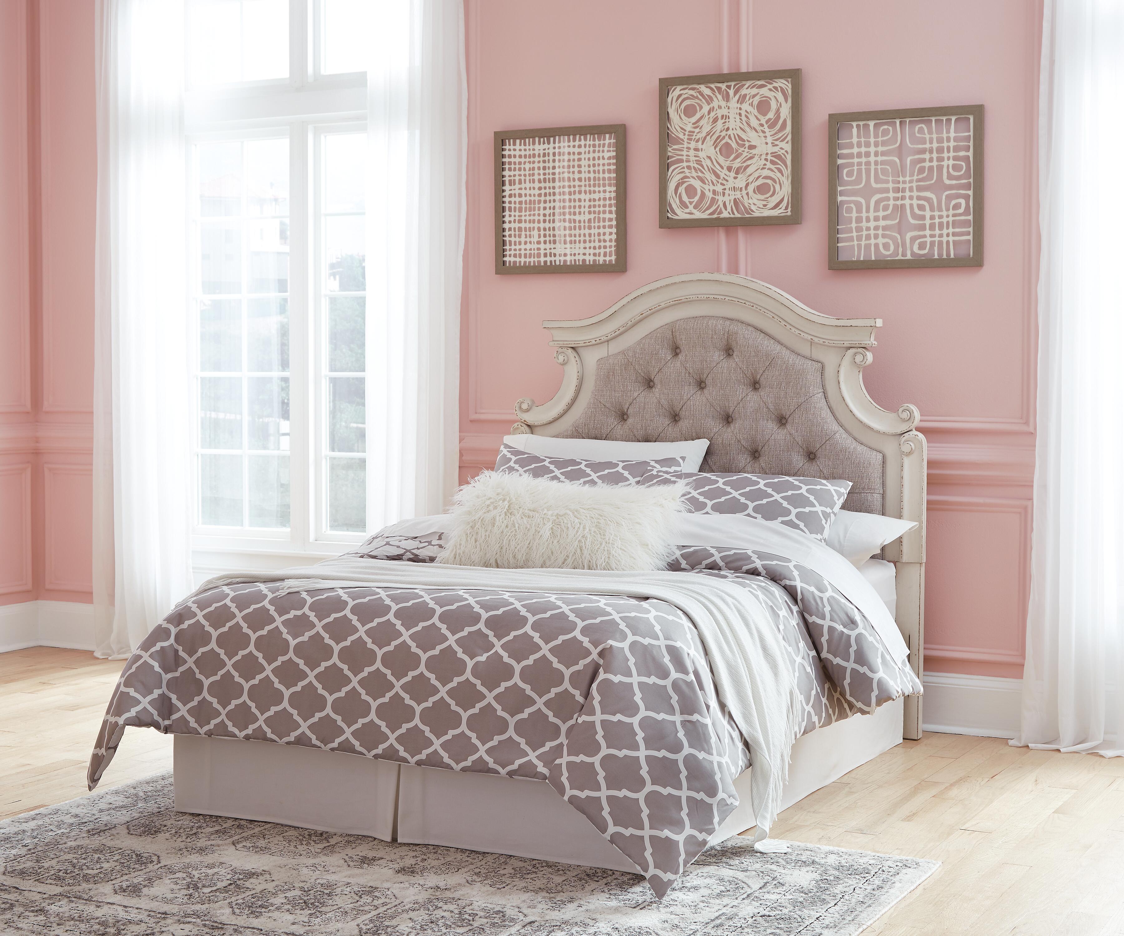 Realyn Upholstered Panel Headboard