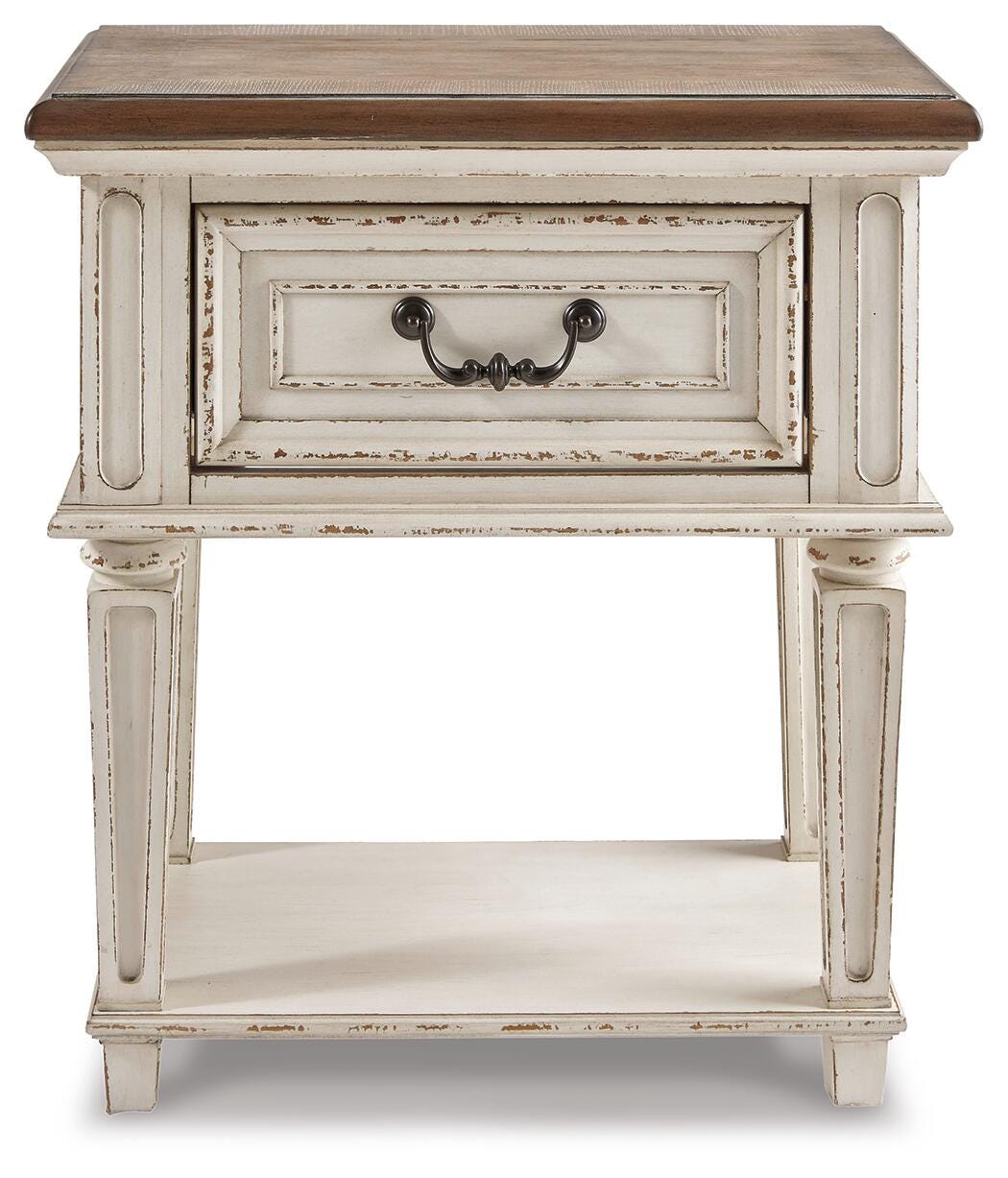 Realyn Panel Bed, Chest and Nightstand