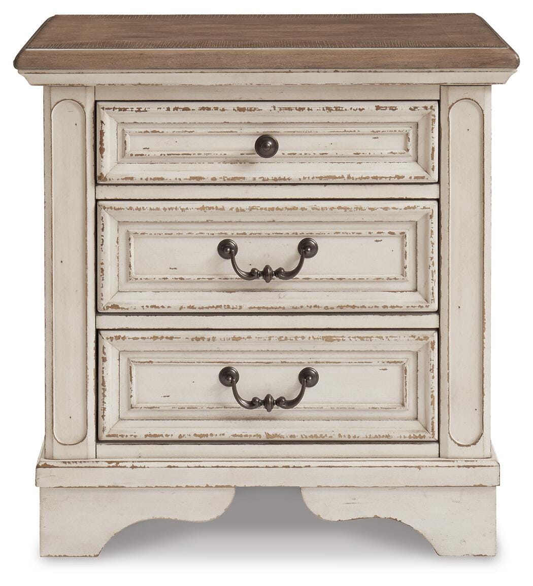 Realyn Day Bed with Storage, Dresser, Mirror and Nightstand