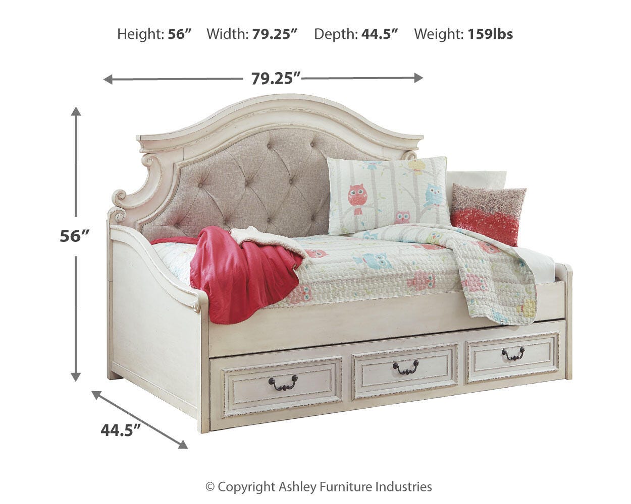 Realyn Daybed with 1 Large Storage Drawer