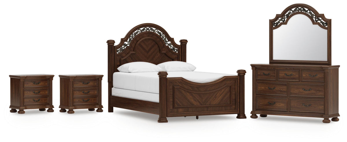 Lavinton Poster Bed, Dresser, Mirror and 2 Nightstands