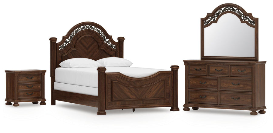 Lavinton Poster Bed, Dresser, Mirror and Nightstand