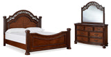 Lavinton Poster Bed, Dresser and Mirror