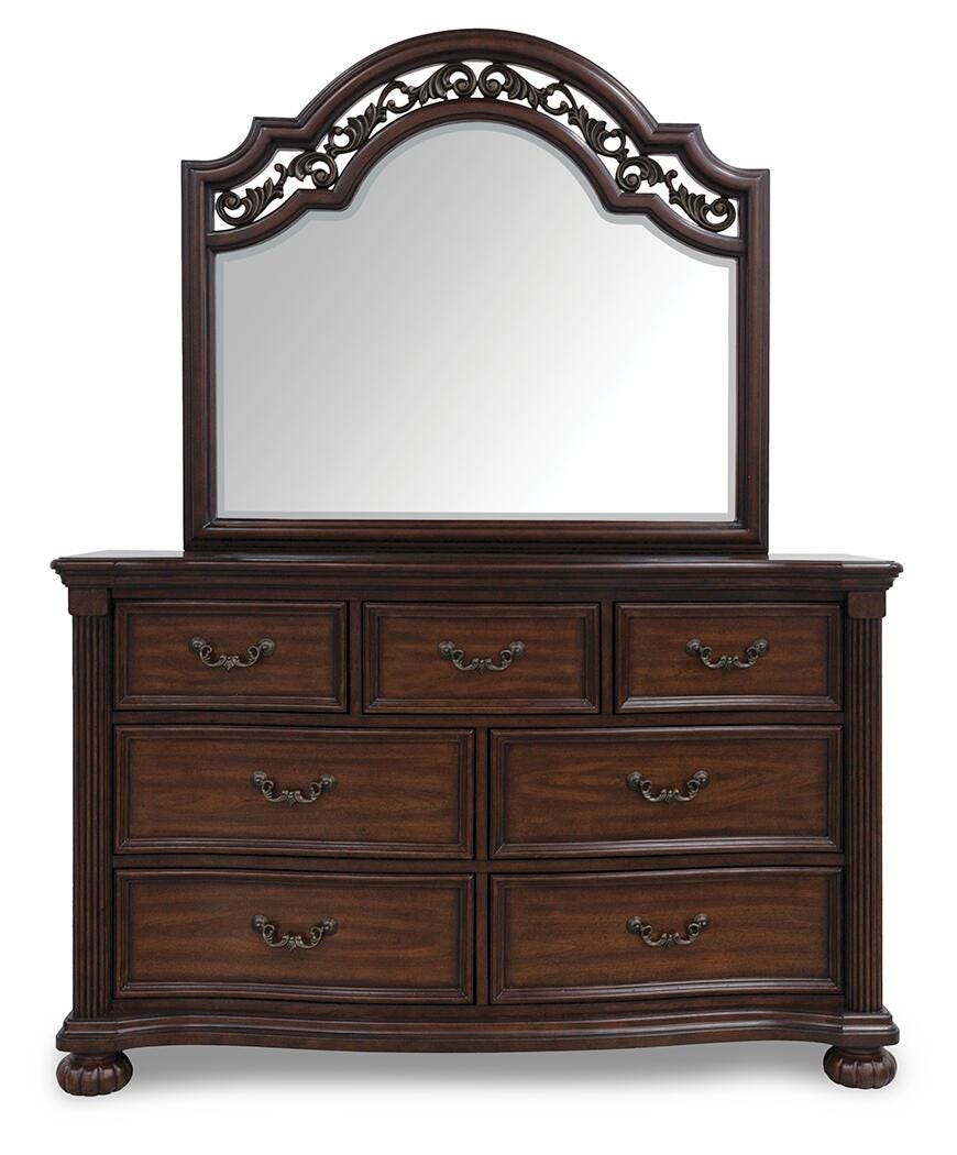Lavinton Poster Bed, Dresser, Mirror, Chest and 2 Nightstands