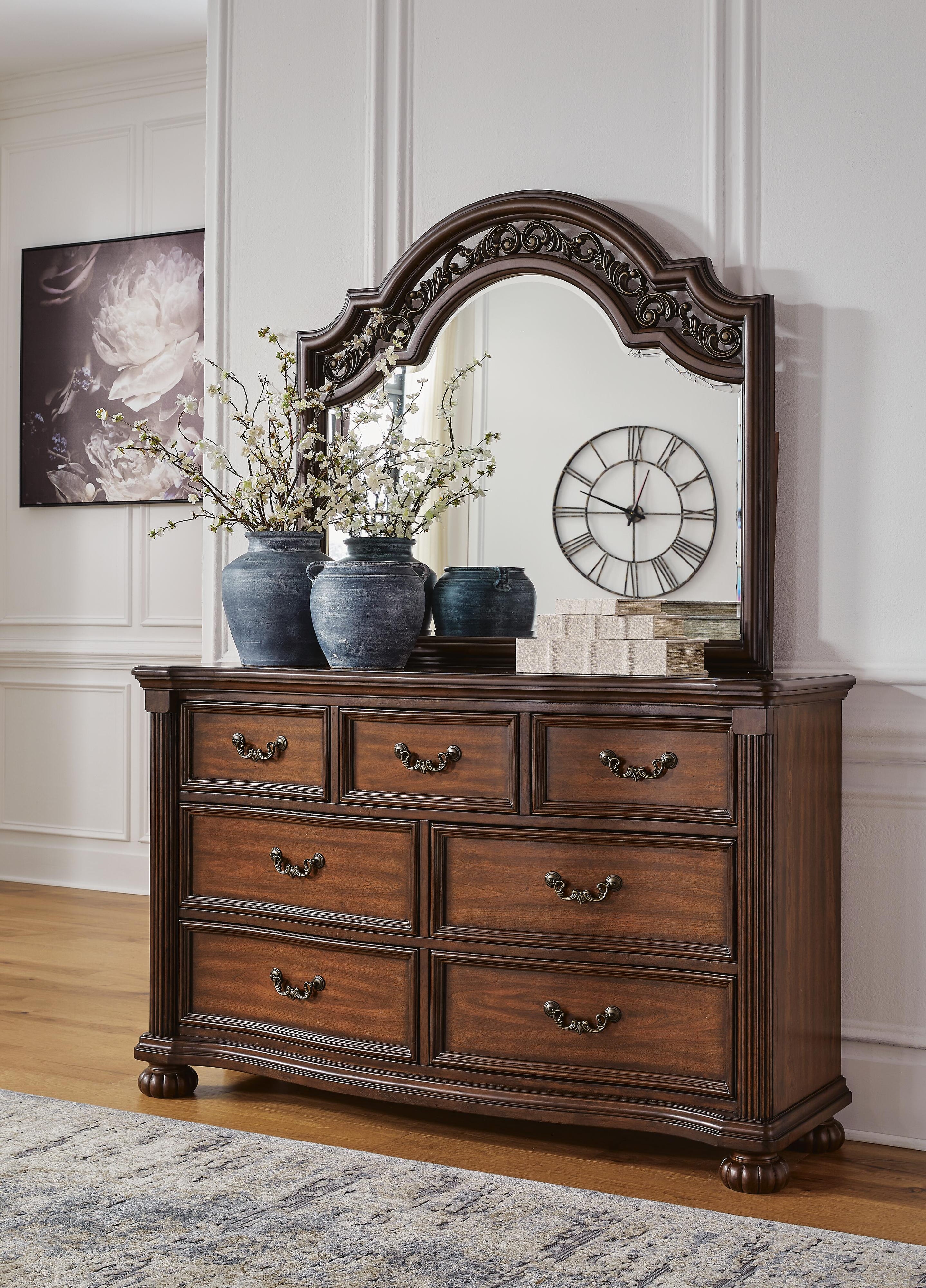 Lavinton Poster Bed, Dresser, Mirror and Chest