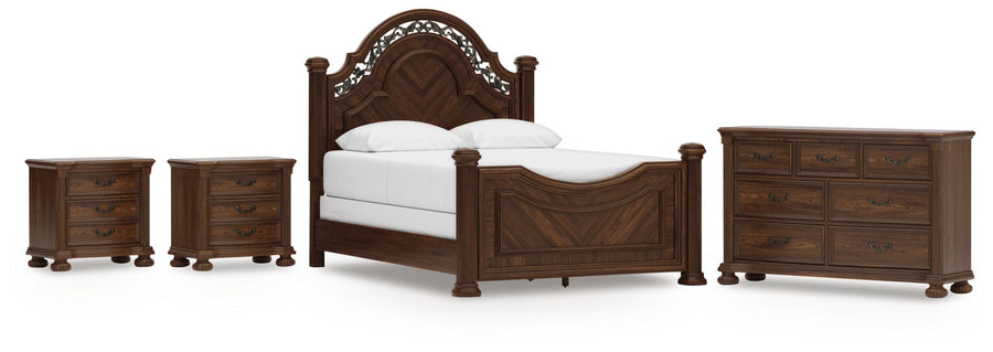 Lavinton Poster Bed, Dresser and 2 Nightstands