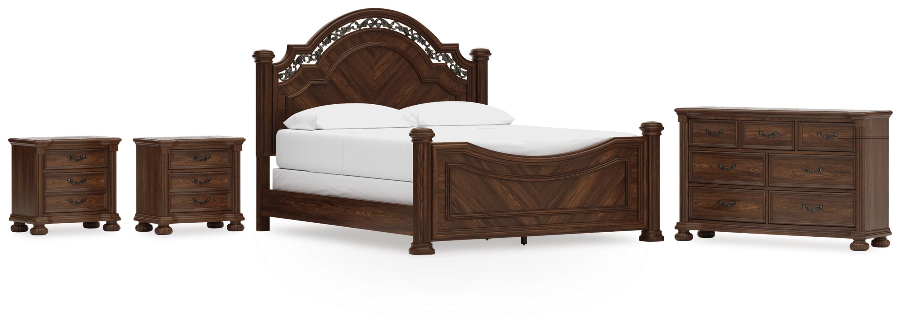 Lavinton Poster Bed, Dresser and 2 Nightstands