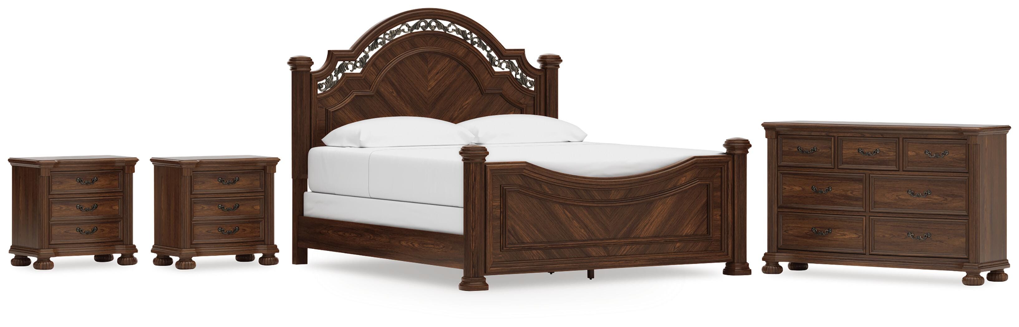 Lavinton Poster Bed, Dresser and 2 Nightstands