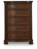Lavinton Poster Bed, Dresser, Mirror, Chest and Nightstand