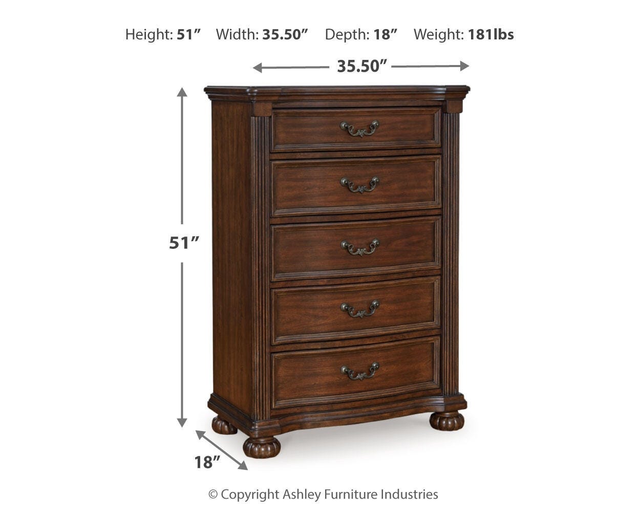 Lavinton Poster Bed, Dresser, Mirror and Chest