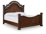 Lavinton Poster Bed and 2 Nightstands