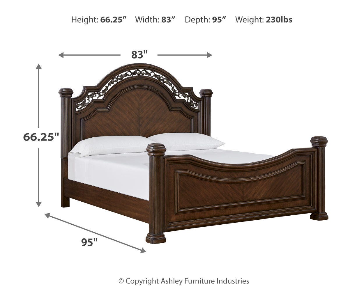 Lavinton Poster Bed with Dresser and Nightstand