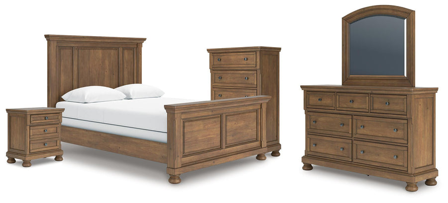 Feddinger Panel Bed, Dresser, Mirror, Chest and Nightstand