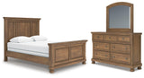 Feddinger Panel Bed, Dresser and Mirror
