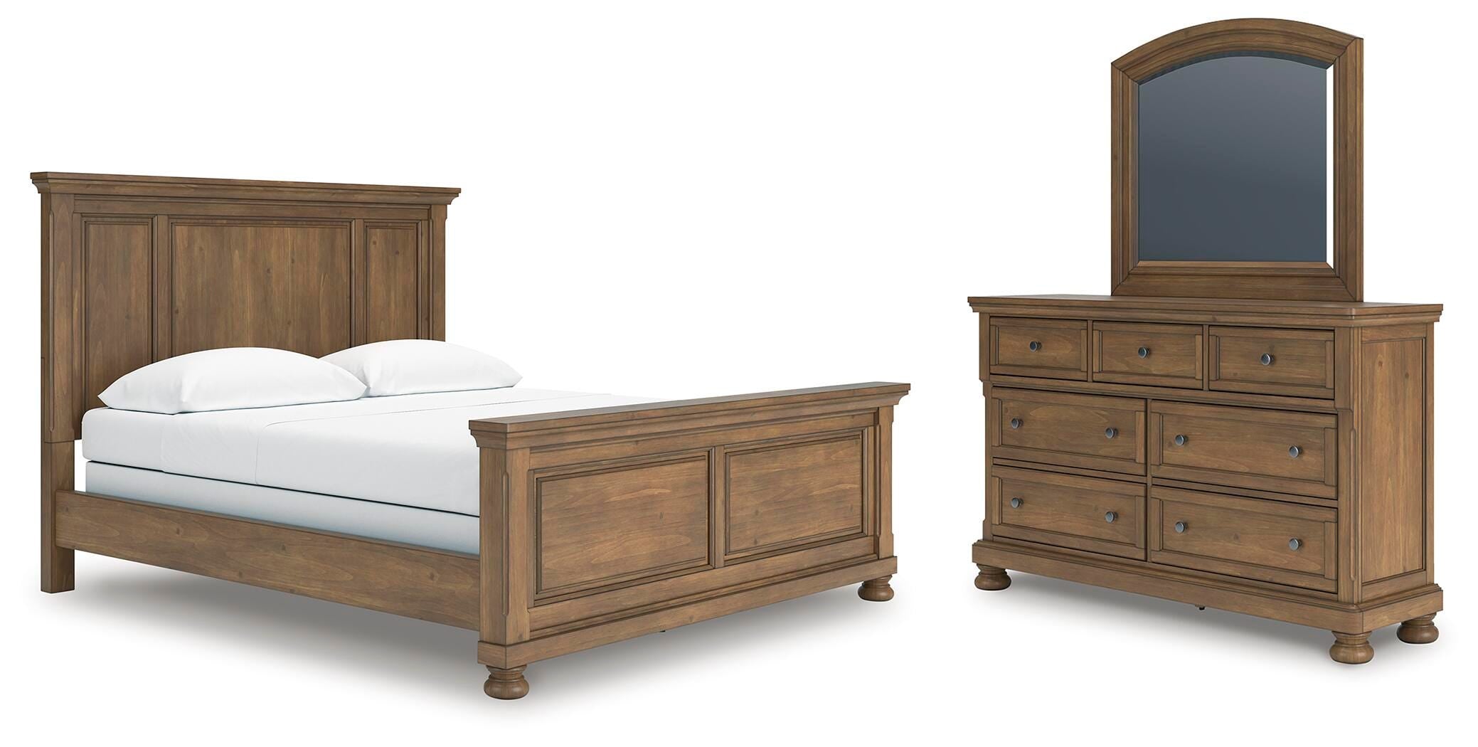 Feddinger Panel Bed, Dresser and Mirror
