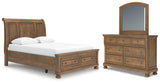Feddinger Sleigh Storage Bed, Dresser and Mirror