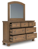 Feddinger Sleigh Storage Bed, Dresser and Mirror