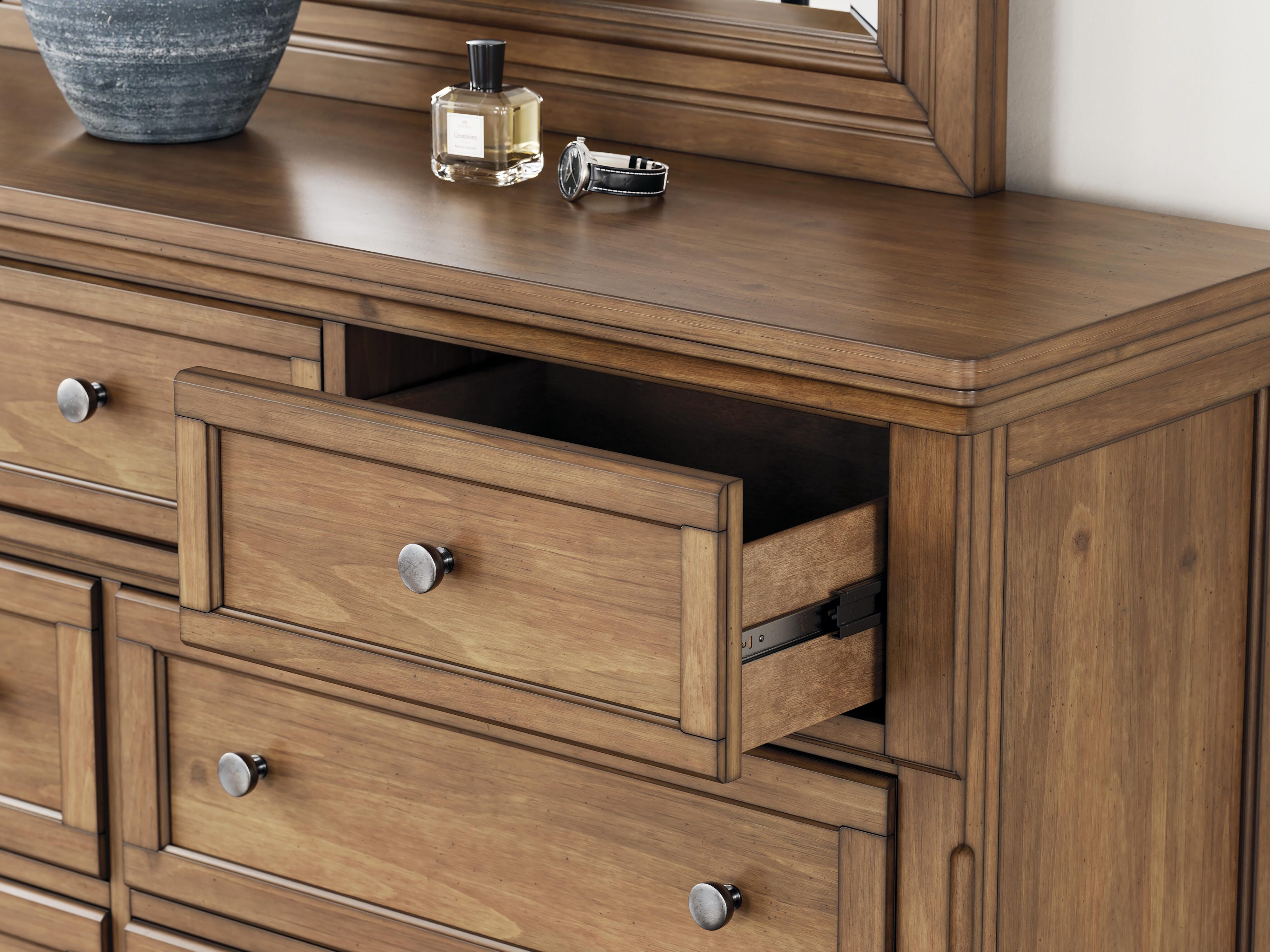 Feddinger Panel Bed, Dresser, Mirror, Chest and Nightstand