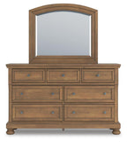 Feddinger Panel Bed, Dresser, Mirror, Chest and Nightstand