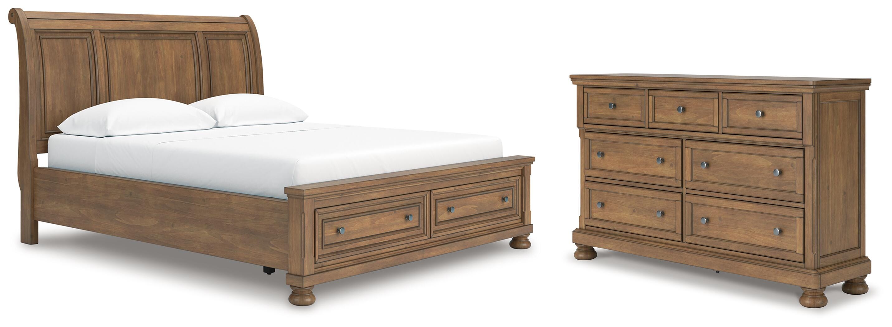 Feddinger Storage Sleigh Bed with Dresser